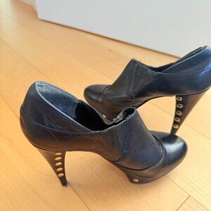 Studded Black 6” Heels — Bold, Funky & Fierce!!